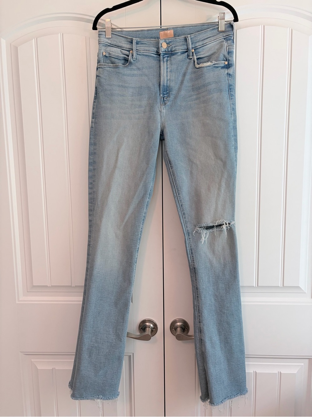 Mother Denim Jeans Runaway Fray Unlimited Edition Wash Women's Size 31